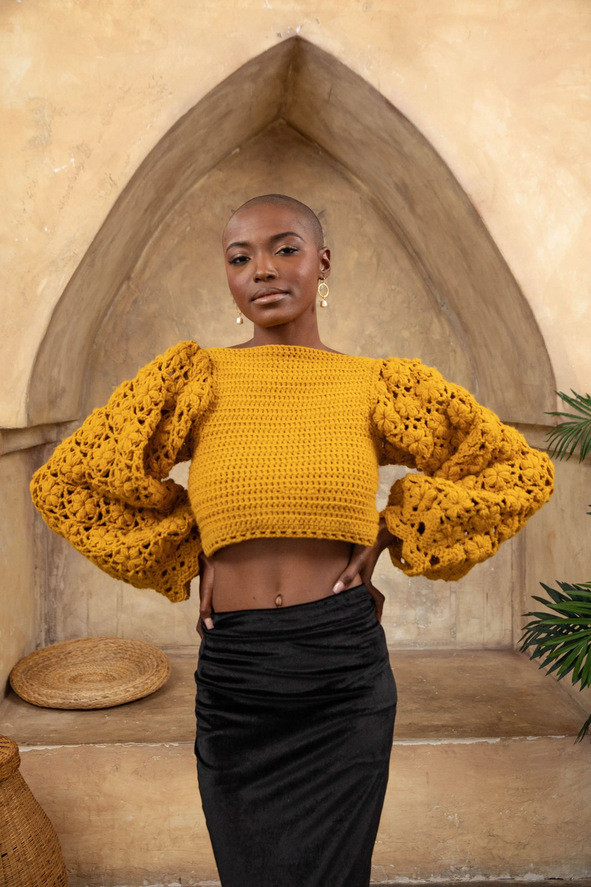 The Marigold Hand-Made Crochet Sweater — Namaste & Crochet Makers